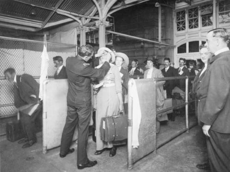 Ellis Island health inspection